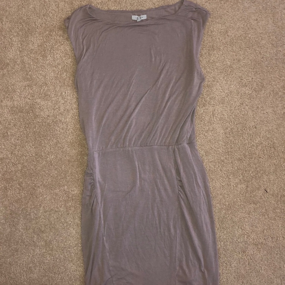 Athleta Westwood Dress Foxtail Taupe